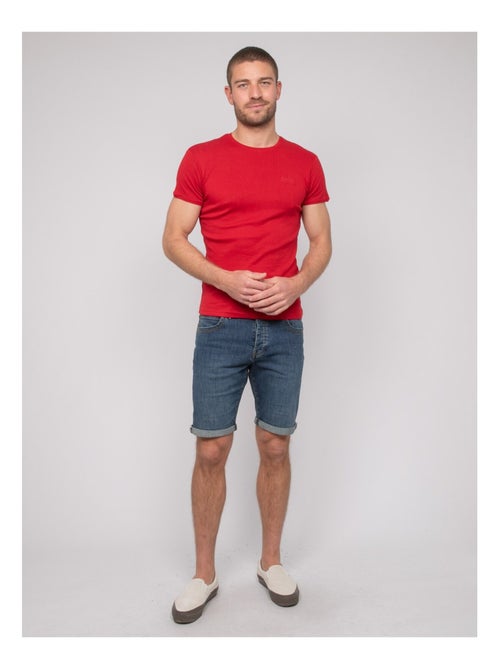 T shirt col rond coton WARLOF - Kiabi