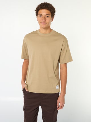 T-shirt col rond en coton