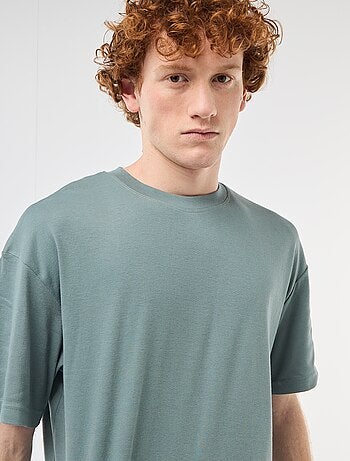 T-shirt col rond en coton