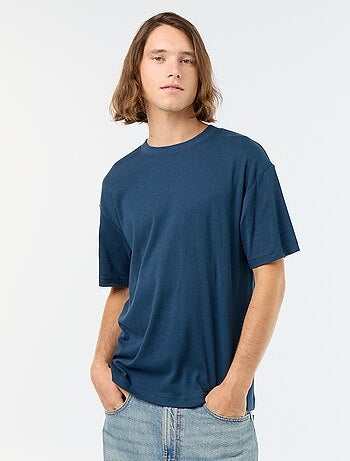 T-shirt col rond en coton