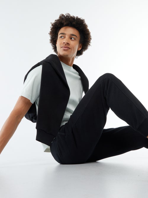 T-shirt col rond en coton - Kiabi