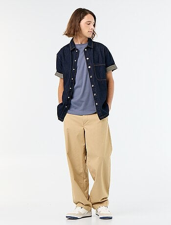 T-shirt col rond en coton