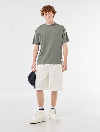 T-shirt col rond en coton