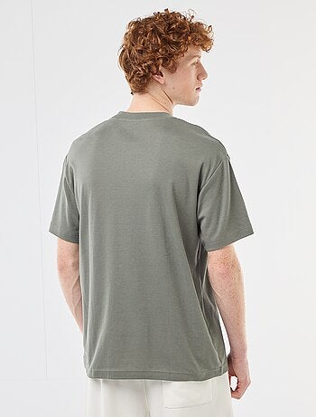 T-shirt col rond en coton