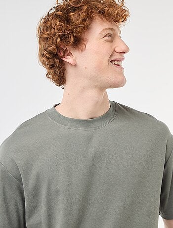 T-shirt col rond en coton