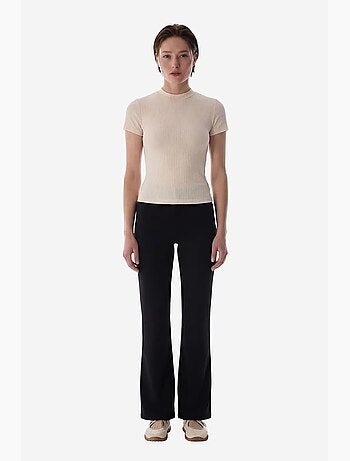 T-shirt col rond en modal manches courtes penti