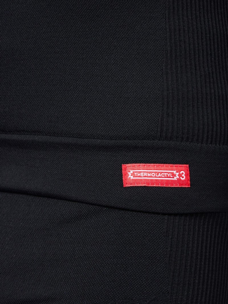 T-shirt col rond Energy 3 Thermolactyl homme - DamartSport Noir - Kiabi