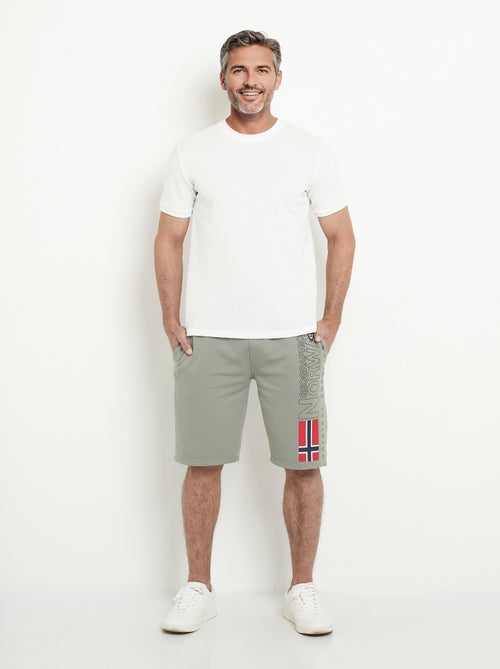 T-shirt col rond épais effet nid d'abeille - Kiabi