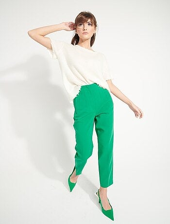 T-shirt col rond femme 100% cachemire déjaugé - AVA 6