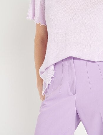 T-shirt col rond femme en cachemire déjaugé - AVA 6