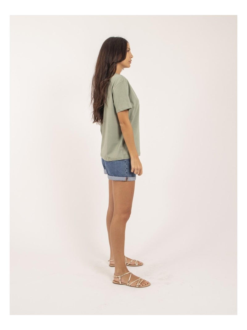 T-shirt col rond FENOMEN Vert - Kiabi