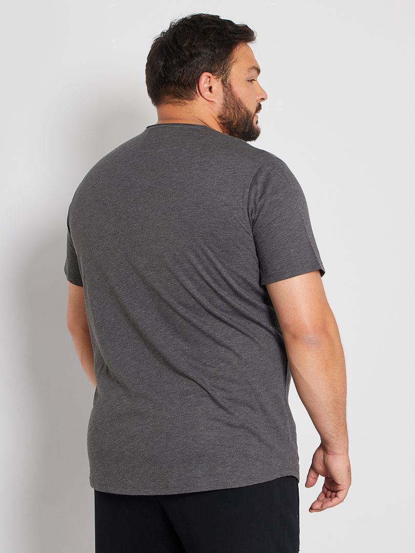 T-shirt Thermorégulant Evolutyl Damart - Manches Courtes, Gris Chiné, Confort Polyviscose élasthanne