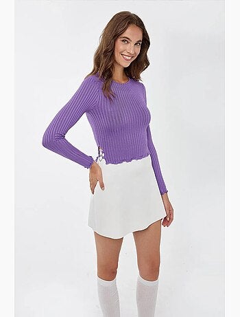 T-shirt col rond maille manches longues hiccup