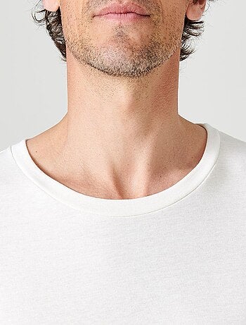 T-shirt col rond manches longues fine côte Thermolactyl Sensitive - Damart