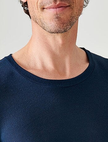 T-shirt col rond manches longues fine côte Thermolactyl Sensitive - Damart