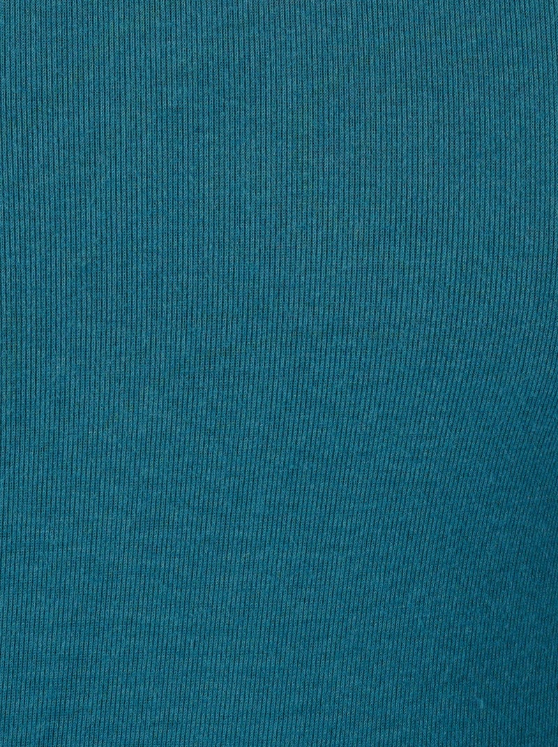 T-shirt col rond manches longues fine côte Thermolactyl Sensitive - Damart Noir - Kiabi