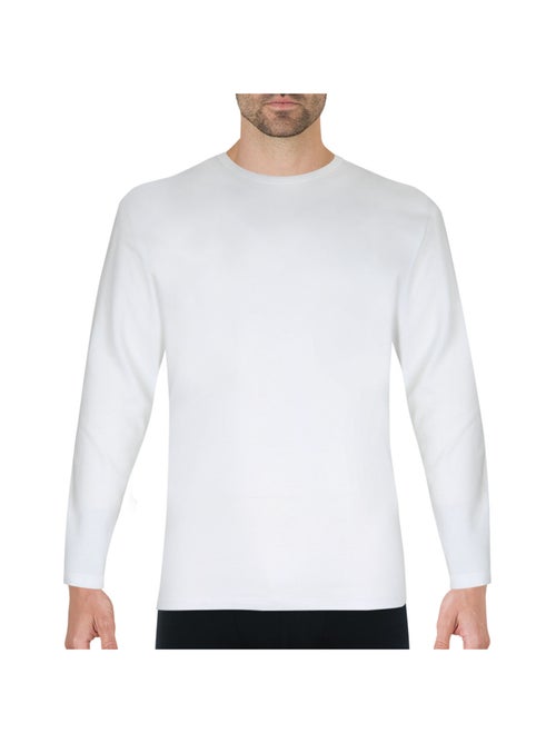 T-shirt col rond manches longues homme Pur Coton Premium Eminence - Kiabi