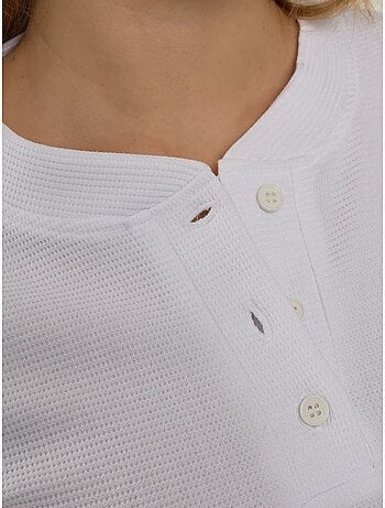 T-shirt col rond manches longues Wffle