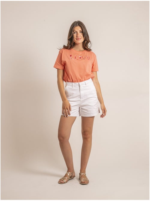 T-shirt col rond message FAKO - Kiabi