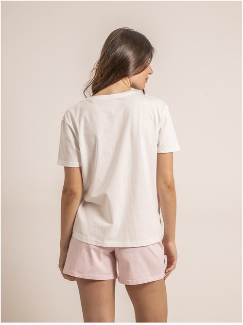 T-shirt col rond message FAKO - Kiabi