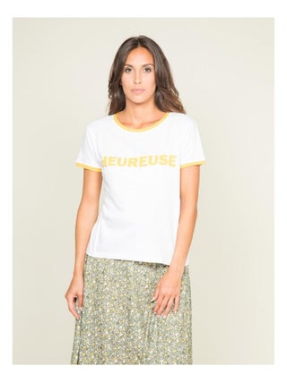 T-shirt col rond message FELIPE