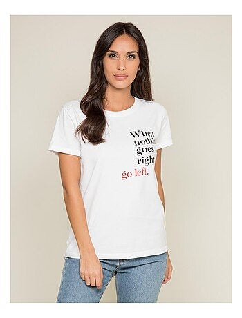 T-shirt col rond message FIBEXO
