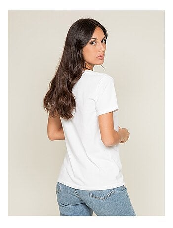 T-shirt col rond message FIBEXO