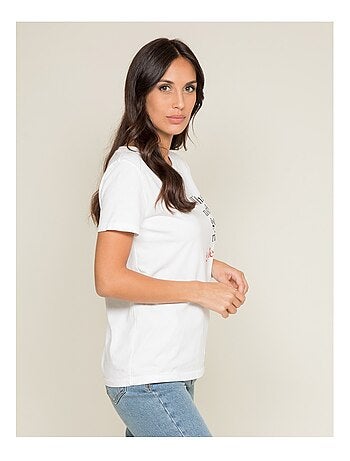 T-shirt col rond message FIBEXO