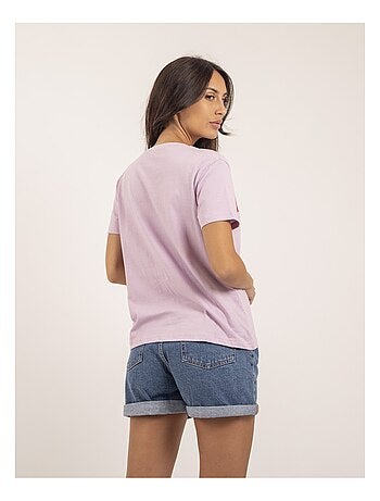 T-shirt col rond message FIGUIER
