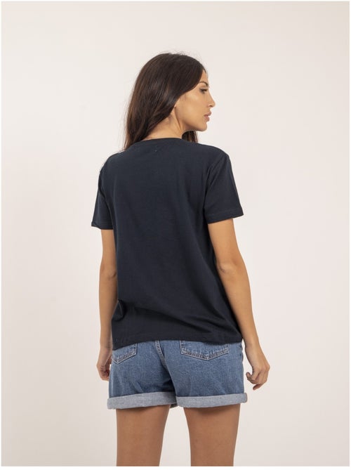 T-shirt col rond message FIORELLI - Kiabi