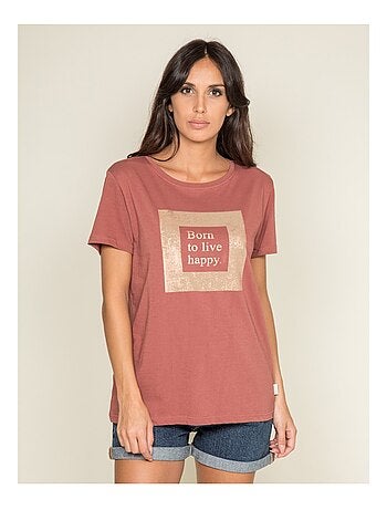 T-shirt col rond message FLIGNY