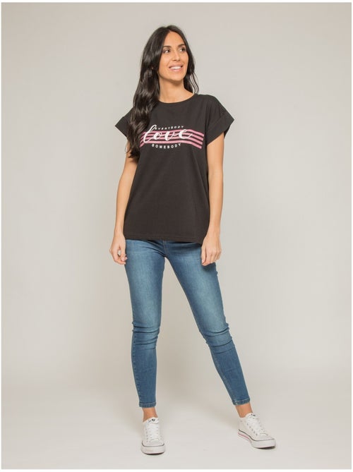 T-shirt col rond message FODY - Kiabi