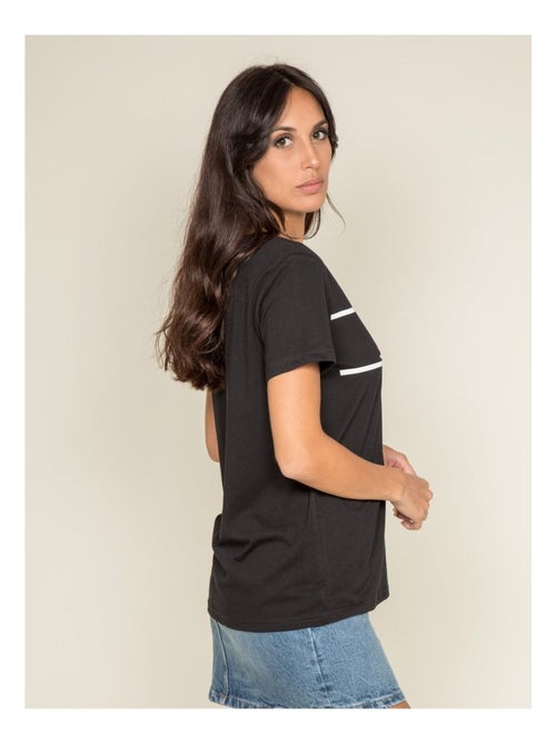 T-shirt col rond message FOLIDAY - Kiabi
