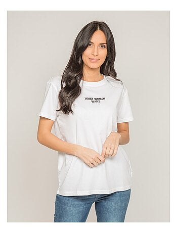 T-shirt col rond message FOMEREY
