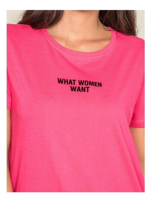 T-shirt col rond message FOMEREY - Kiabi