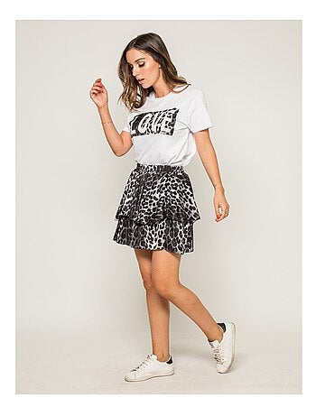 T-shirt col rond message FOVE