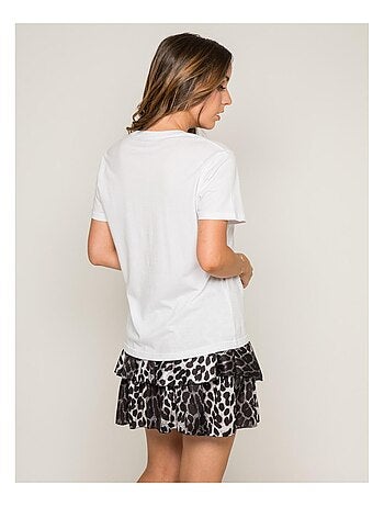 T-shirt col rond message FOVE