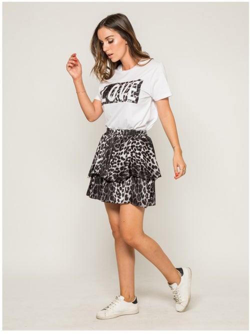 T-shirt col rond message FOVE - Kiabi