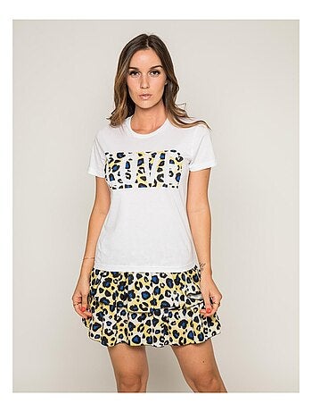 T-shirt col rond message FOVE