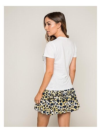 T-shirt col rond message FOVE