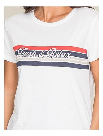 T-shirt col rond message FRAMONT