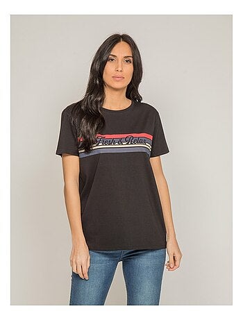 T-shirt col rond message FRAMONT