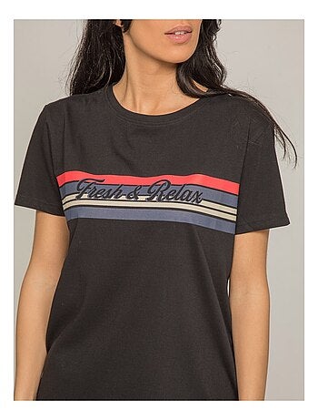 T-shirt col rond message FRAMONT