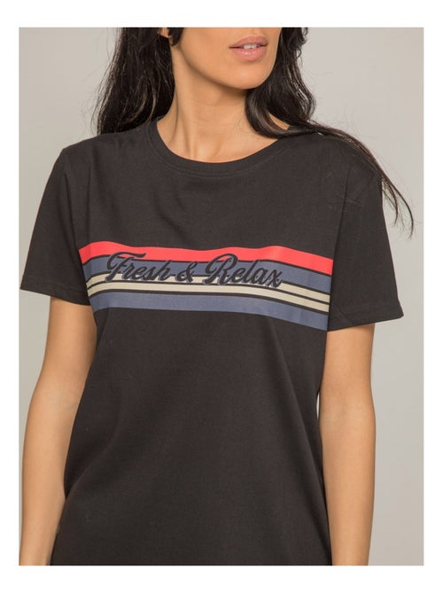 T-shirt col rond message FRAMONT - Kiabi