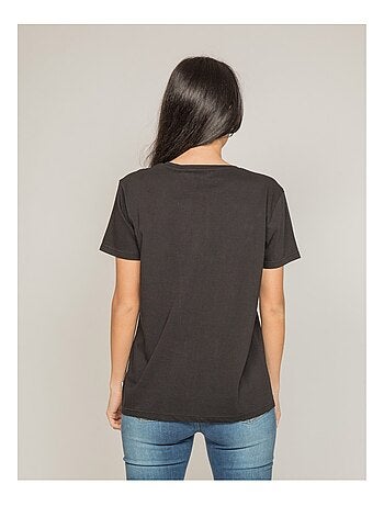 T-shirt col rond message FRECHOU
