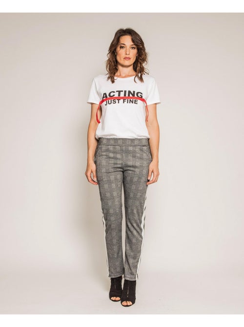 T-shirt col rond message FRIZ - Kiabi