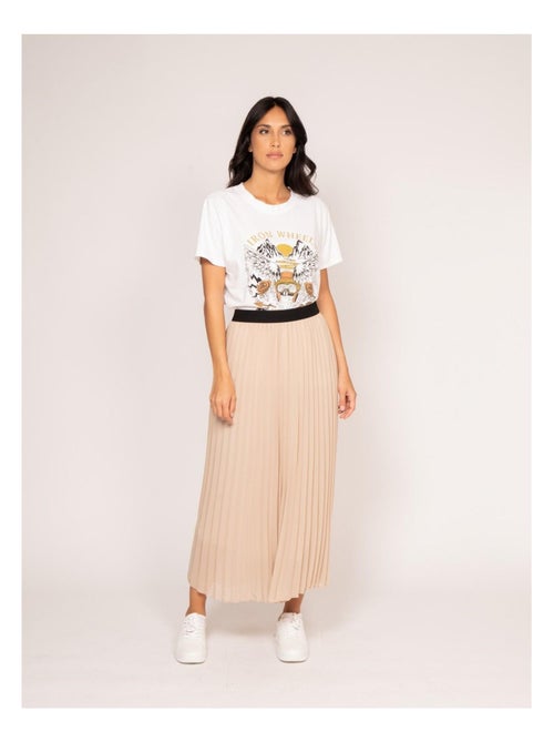 T-shirt col rond motifs FAIGLE - Kiabi