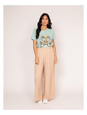 T-shirt col rond motifs FAIGLE