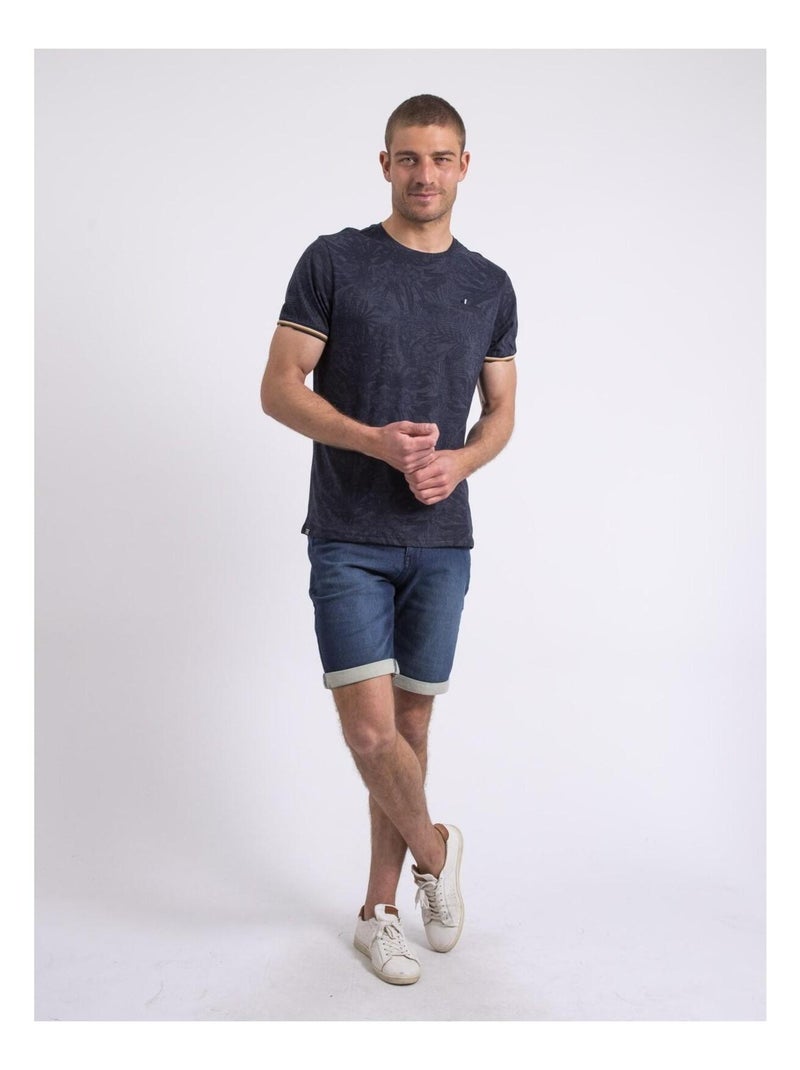 T-shirt col rond NAGAEKO Gris - Kiabi