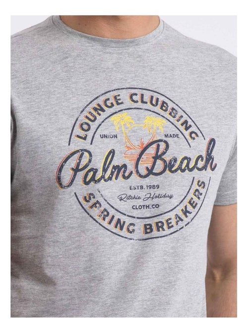 T-shirt col rond NAKIWOK - Kiabi